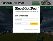Tablet Screenshot of globalgolfpost.com
